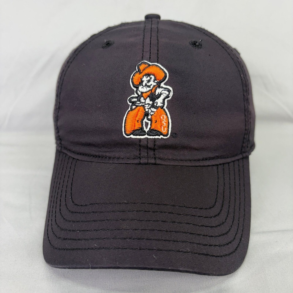 Legacy Hat OSU Pistol Pete Mascot Unisex OSFM Black Adjustable Cap